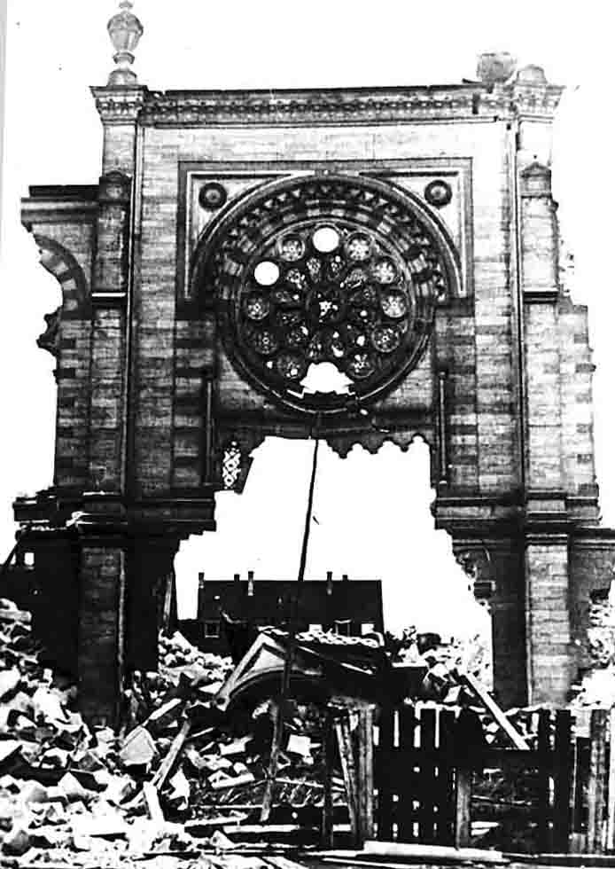 zerstörte Synagoge